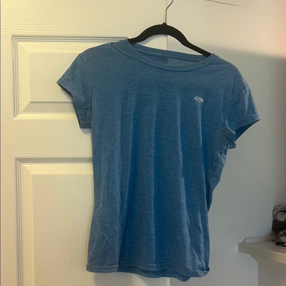 Marika Blue Fitted Short Sleeve Tee